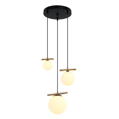 Lampa wisząca potrójna Merseta PND-463323A-BRO+W brąz antyczny Italux