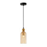Lampa wisząca pojedyncza Narisa PND-74839-1-GD-AMB złota Italux