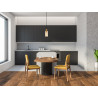 Lampa wisząca pojedyncza Narisa PND-74839-1-GD-AMB złota Italux