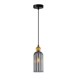 Lampa wisząca pojedyncza Narisa PND-74839-1-GD-SG złota Italux