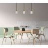 Lampa wisząca pojedyncza Narisa PND-74839-1-GD-SG złota Italux