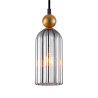 Lampa wisząca pojedyncza Narisa PND-74839-1-GD-SG złota Italux