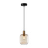 Lampa wisząca pojedyncza Norlis PND-54738A-1-BRO-AMB złota Italux