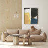 Lampa wisząca pojedyncza Norlis PND-54738A-1-BRO-AMB złota Italux