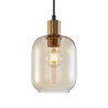 Lampa wisząca pojedyncza Norlis PND-54738A-1-BRO-AMB złota Italux