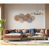 Lampa wisząca 6-punktowa Perano PND-4215-6-HBR brąz antyczny Italux