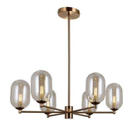 Lampa wisząca 6-punktowa Perano PND-4215-6-HBR brąz antyczny Italux