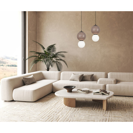 Lampa wisząca Pieve PND-95221-1S-BR biały mat Italux