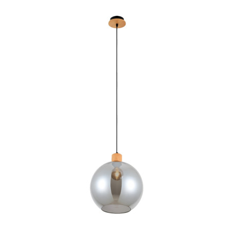 Lampa wisząca pojedyncza Potan PND-67497-WO-SG drewniana Italux