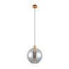 Lampa wisząca pojedyncza Potan PND-67497-WO-SG drewniana Italux