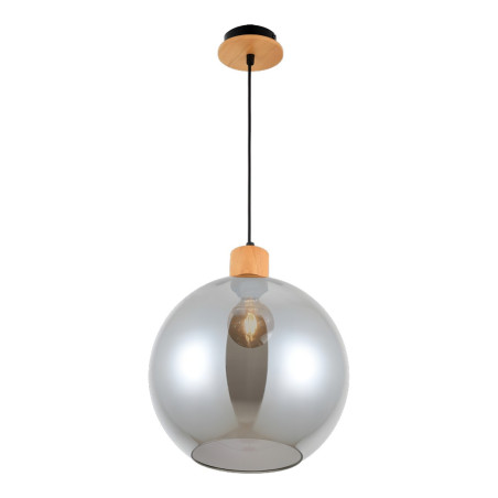 Lampa wisząca pojedyncza Potan PND-67497-WO-SG drewniana Italux