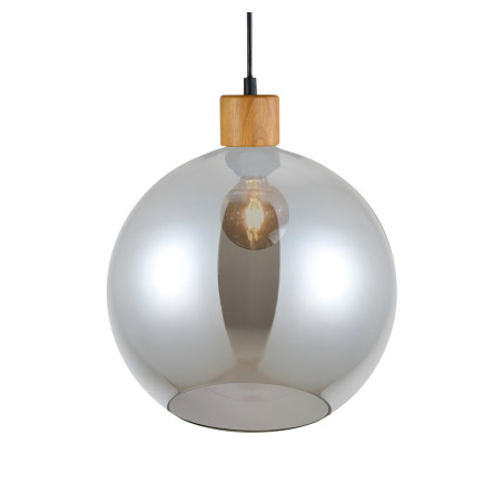 Lampa wisząca pojedyncza Potan PND-67497-WO-SG drewniana Italux