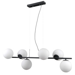 Lampa wisząca 6-punktowa Raddi PND-5510-6-BK grafitowa Italux