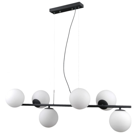 Lampa wisząca 6-punktowa Raddi PND-5510-6-BK grafitowa Italux