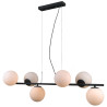 Lampa wisząca 6-punktowa Raddi PND-5510-6-BK grafitowa Italux