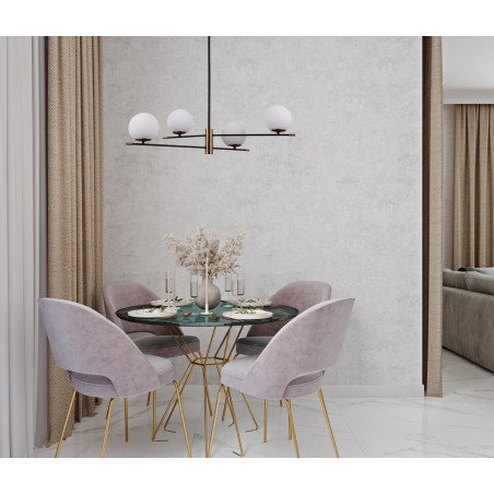 Lampa wisząca poczwórna Stelia PND-43660-4 czarny mat Italux