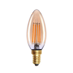 Żarówka LED Edison E14 4W 2200K Dimm Amber 552-B35-DIM-AMB biała Italux