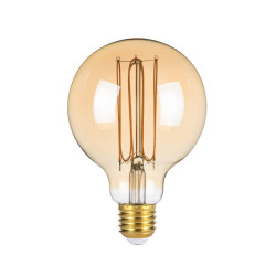 Żarówka LED Edison E27 4W 2200K Dimm Amber 454-G95-DIM-TH-AMB grafitowa Italux