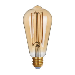 Żarówka LED Edison E27 4W 2200K Dimm Amber 757-ST64-DIM-TH-AMB bursztynowa Italux
