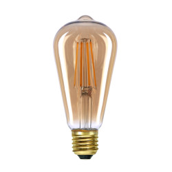 Żarówka LED Edison E27 6W 2200K 3S Dimm Amber 757-ST64-3DM-AMB bursztynowa Italux
