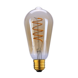 Żarówka LED Edison E27 6W 2200K 3S Dimm Spiral Amber 757-ST64-3DM-SR-AMB bursztynowa Italux
