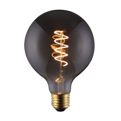 Żarówka LED Edison pojedyncza E27 9W 2200K G95 Smoke 881361-9W-2200K-E27 grafitowa Italux