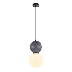 Lampa wisząca pojedyncza Mastal PND-36603-1L-BK-GR czarna Italux