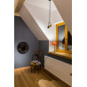NOWOŚĆ Lampa wisząca Bovino drewniano - czarna 1xGU10 Light Prestige
