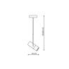 NOWOŚĆ Lampa wisząca Bovino drewniano - czarna 1xGU10 Light Prestige