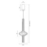NOWOŚĆ ML2797 Lampa wisząca Padre Gold 7W LED Milagro