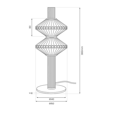 NOWOŚĆ ML2801 Lampka nocna Padre Gold 9W LED Milagro
