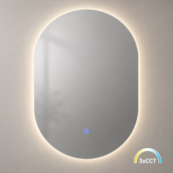 NOWOŚĆ ML2826 Lustro Belissa 500x700mm 16W LED 3000K-4000K-6000K Milagro
