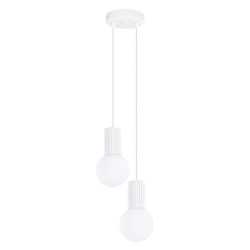 NOWOŚĆ Lampa wisząca HALO 2P białaSL.1971 Sollux
