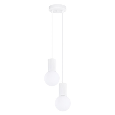 NOWOŚĆ Lampa wisząca HALO 2P białaSL.1971 Sollux