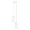 NOWOŚĆ Lampa wisząca HALO 2P białaSL.1971 Sollux