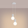 NOWOŚĆ Lampa wisząca HALO 2P białaSL.1971 Sollux