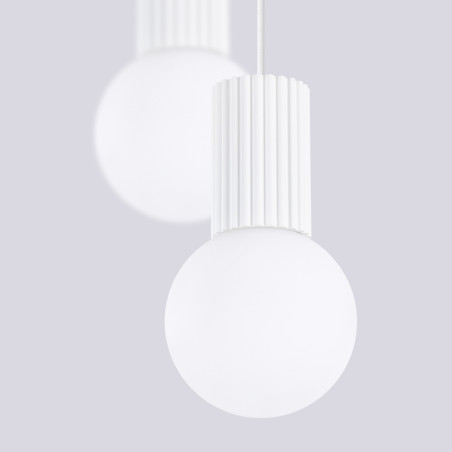 NOWOŚĆ Lampa wisząca HALO 2P białaSL.1971 Sollux