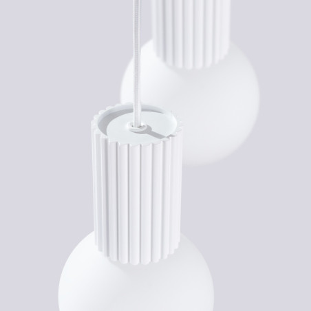 NOWOŚĆ Lampa wisząca HALO 2P białaSL.1971 Sollux
