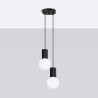 NOWOŚĆ Lampa wisząca HALO 2P czarnaSL.1972 Sollux