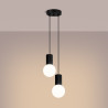NOWOŚĆ Lampa wisząca HALO 2P czarnaSL.1972 Sollux