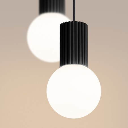 NOWOŚĆ Lampa wisząca HALO 2P czarnaSL.1972 Sollux