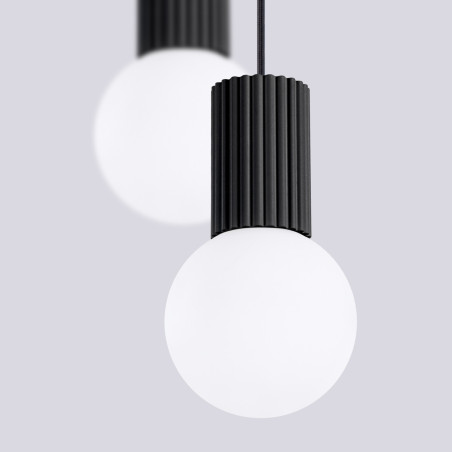 NOWOŚĆ Lampa wisząca HALO 2P czarnaSL.1972 Sollux