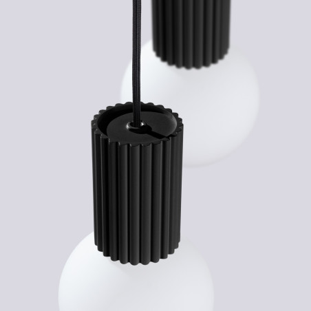 NOWOŚĆ Lampa wisząca HALO 2P czarnaSL.1972 Sollux