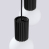 NOWOŚĆ Lampa wisząca HALO 2P czarnaSL.1972 Sollux