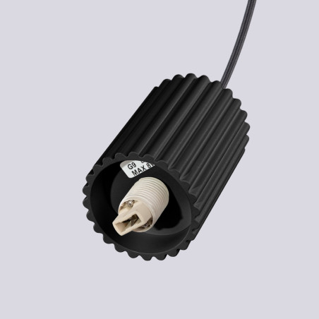 NOWOŚĆ Lampa wisząca HALO 2P czarnaSL.1972 Sollux