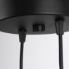 NOWOŚĆ Lampa wisząca HALO 2P czarnaSL.1972 Sollux