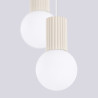NOWOŚĆ Lampa wisząca HALO 2P beżowaSL.1973 Sollux