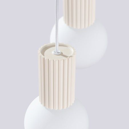 NOWOŚĆ Lampa wisząca HALO 2P beżowaSL.1973 Sollux