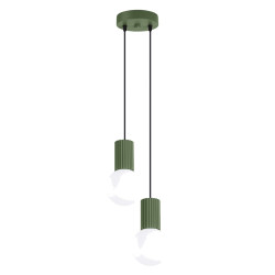 NOWOŚĆ Lampa wisząca HALO 2P zielona oliwkaSL.1974 Sollux