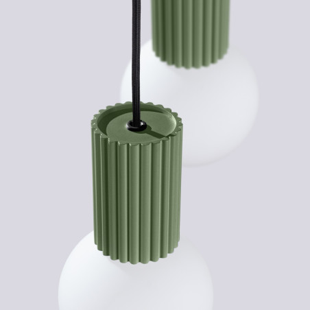 NOWOŚĆ Lampa wisząca HALO 2P zielona oliwkaSL.1974 Sollux